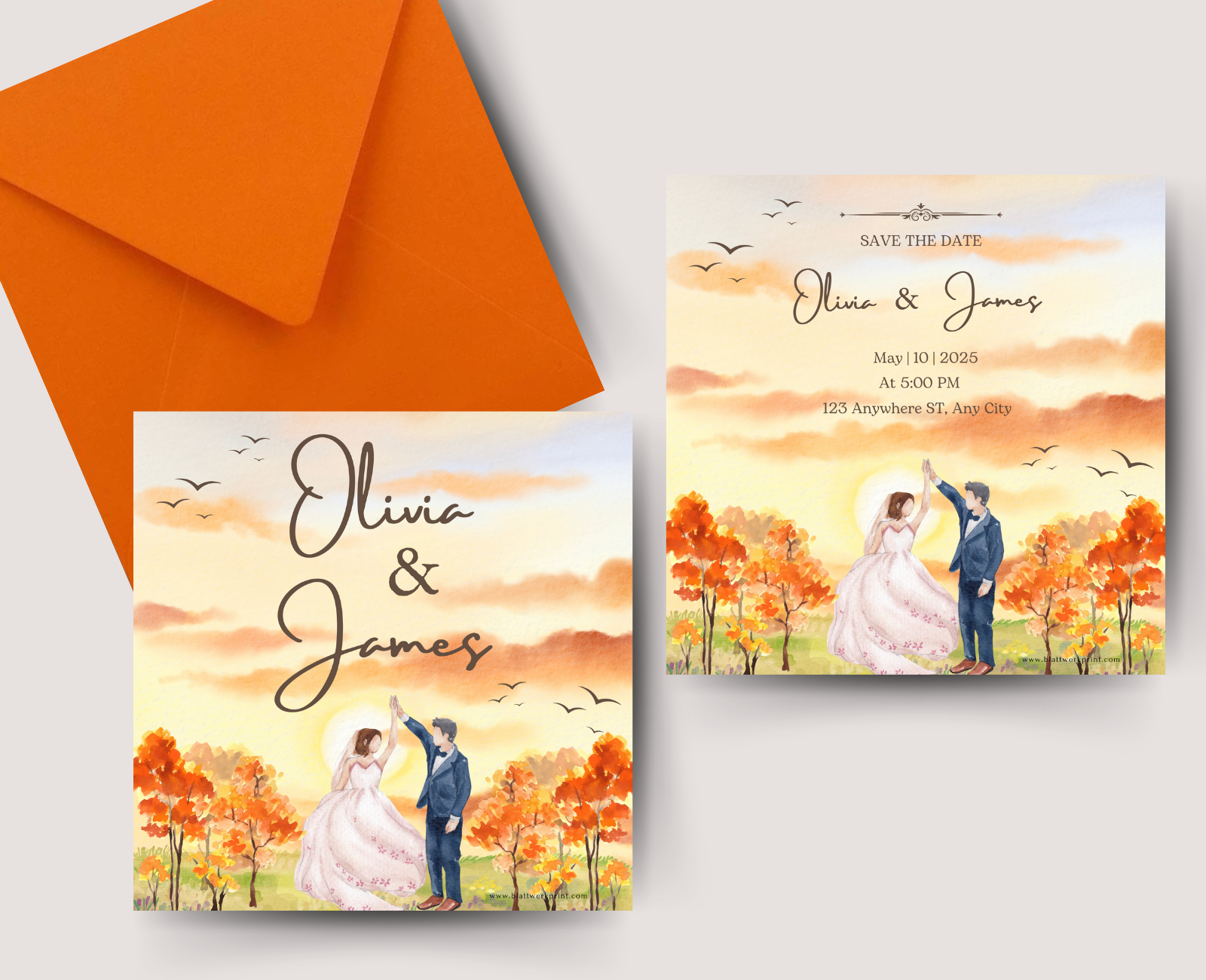 Orange Cute Illustration