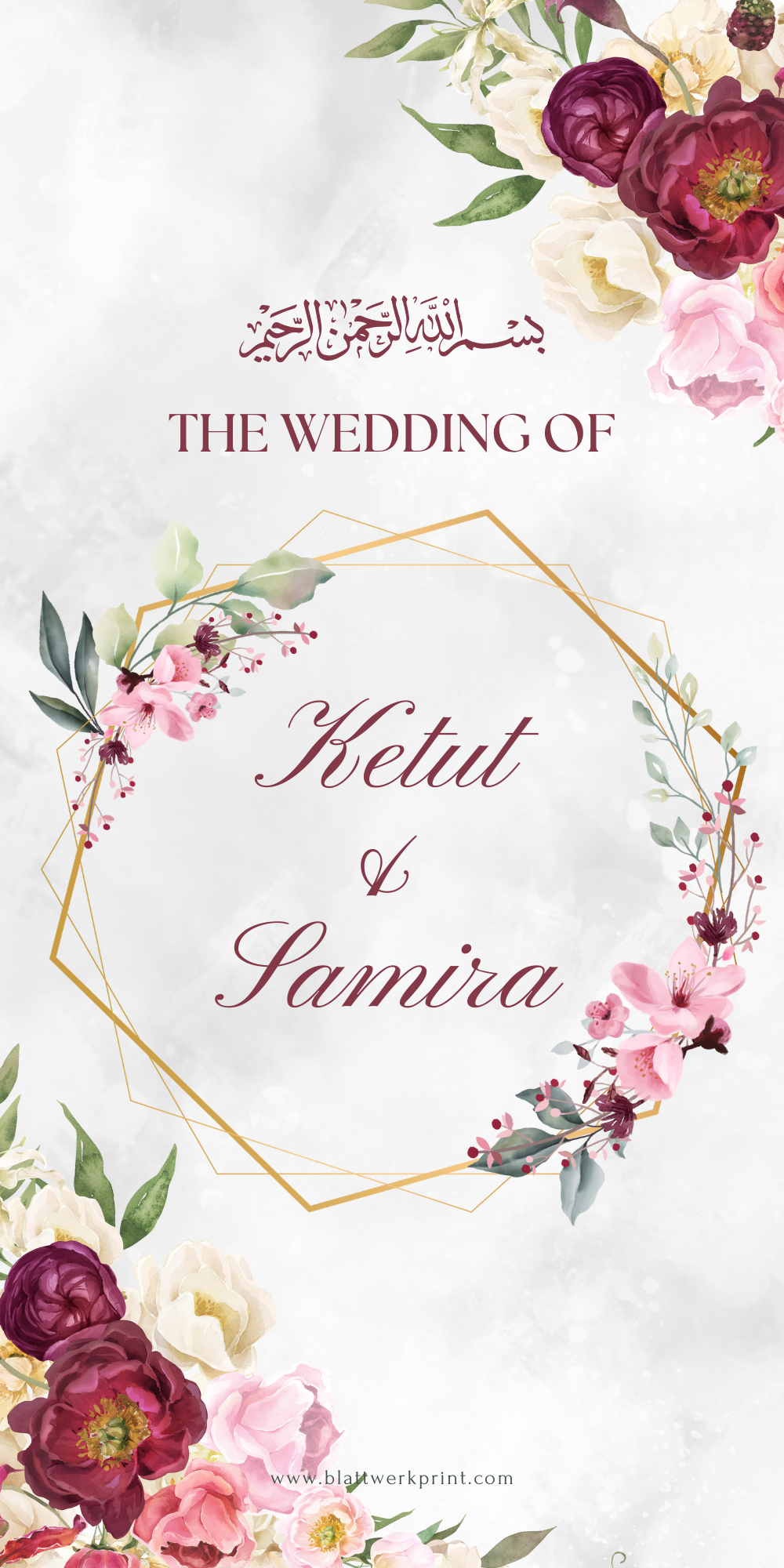 Pink Watercolor Floral