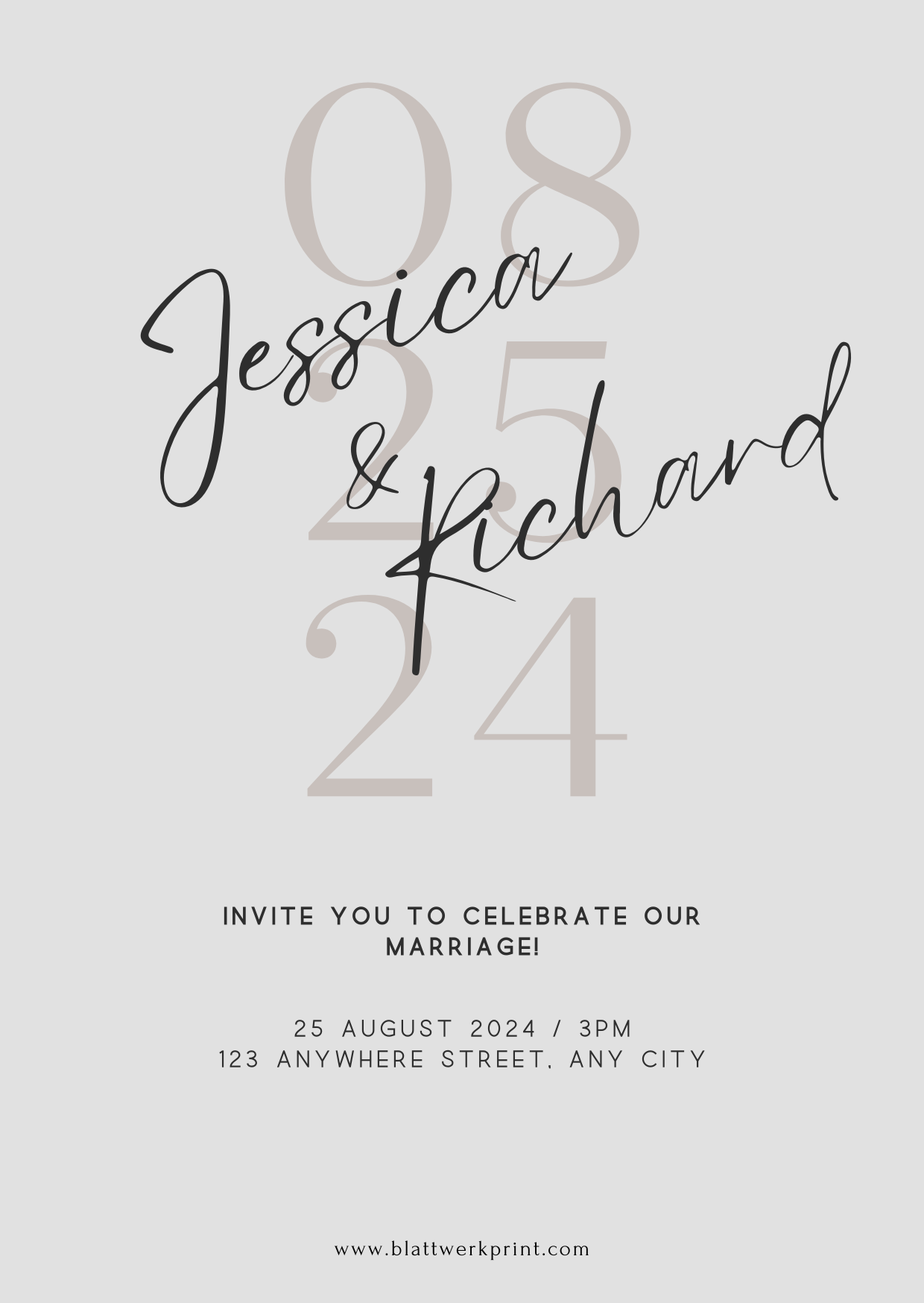 Beige and Grey Minimalist