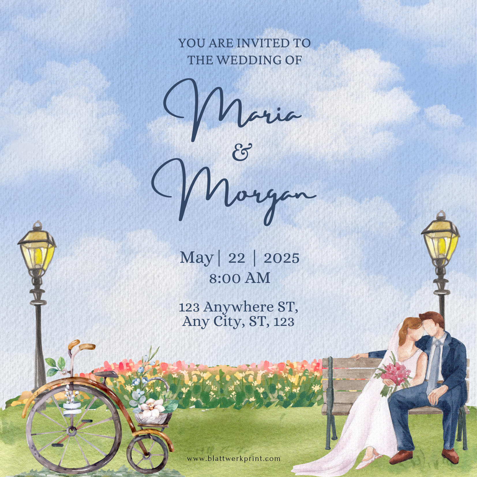 Pastel Blue and Green