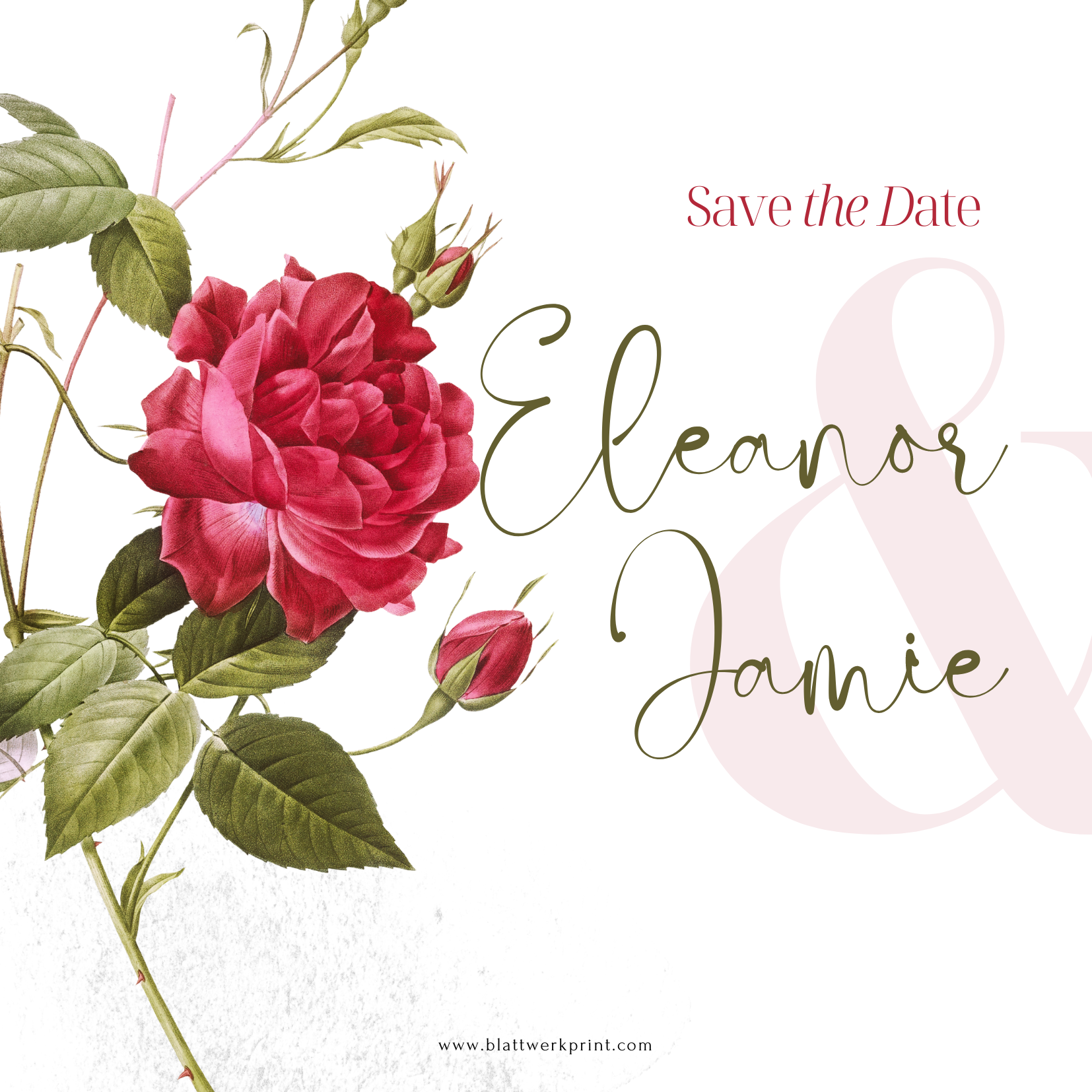 Red and White Floral