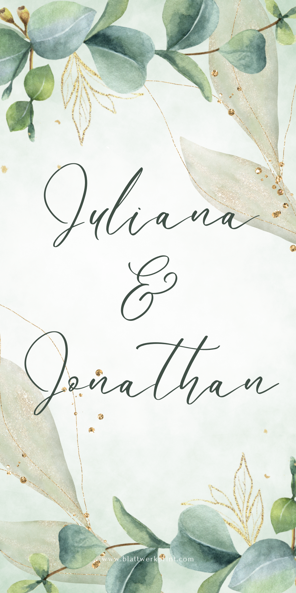 Green Gold Watercolor