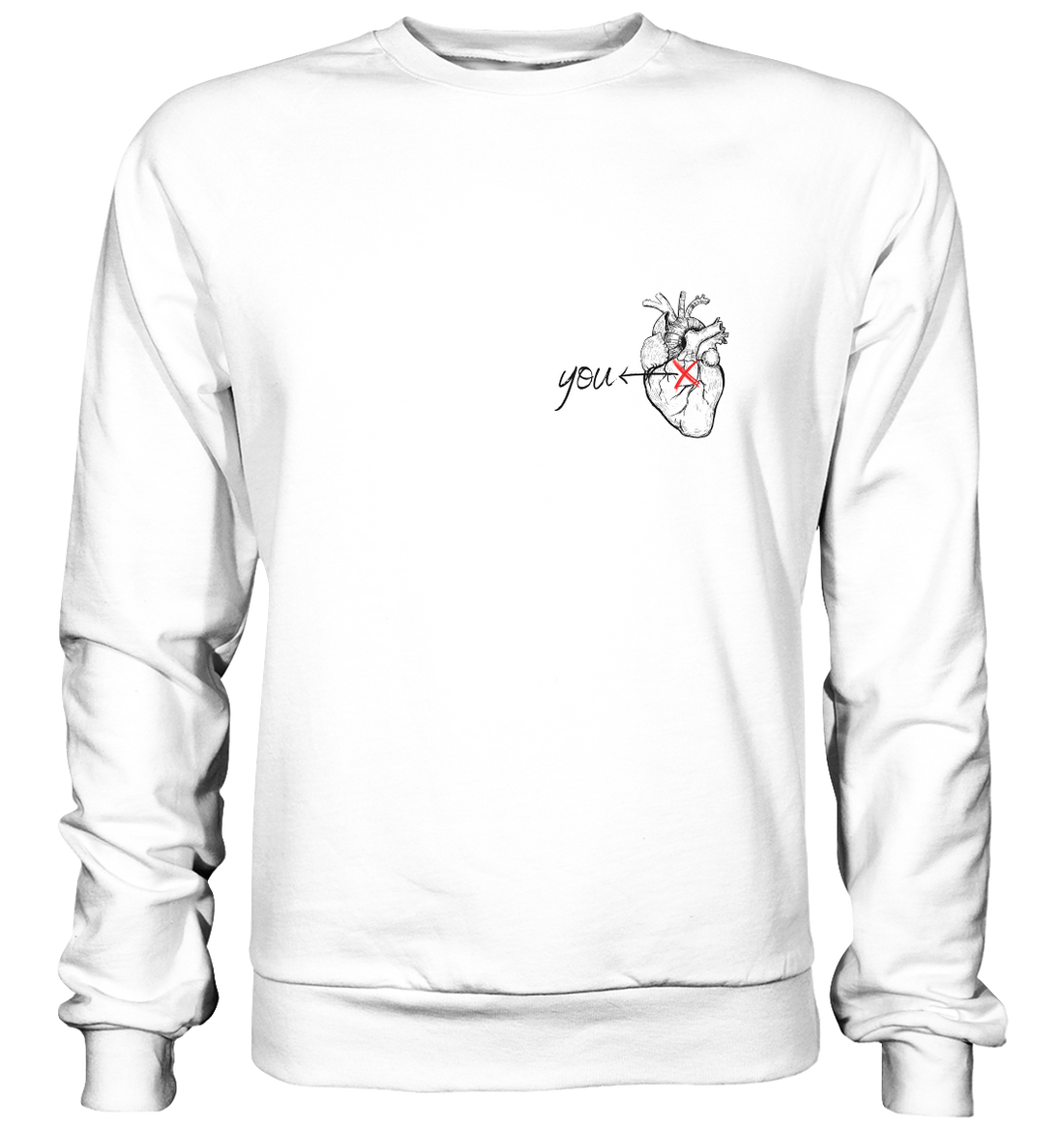 You - Heart - Basic Sweatshirt