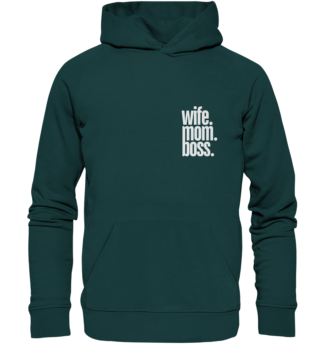 wife. mom. boss. - Organic Hoodie