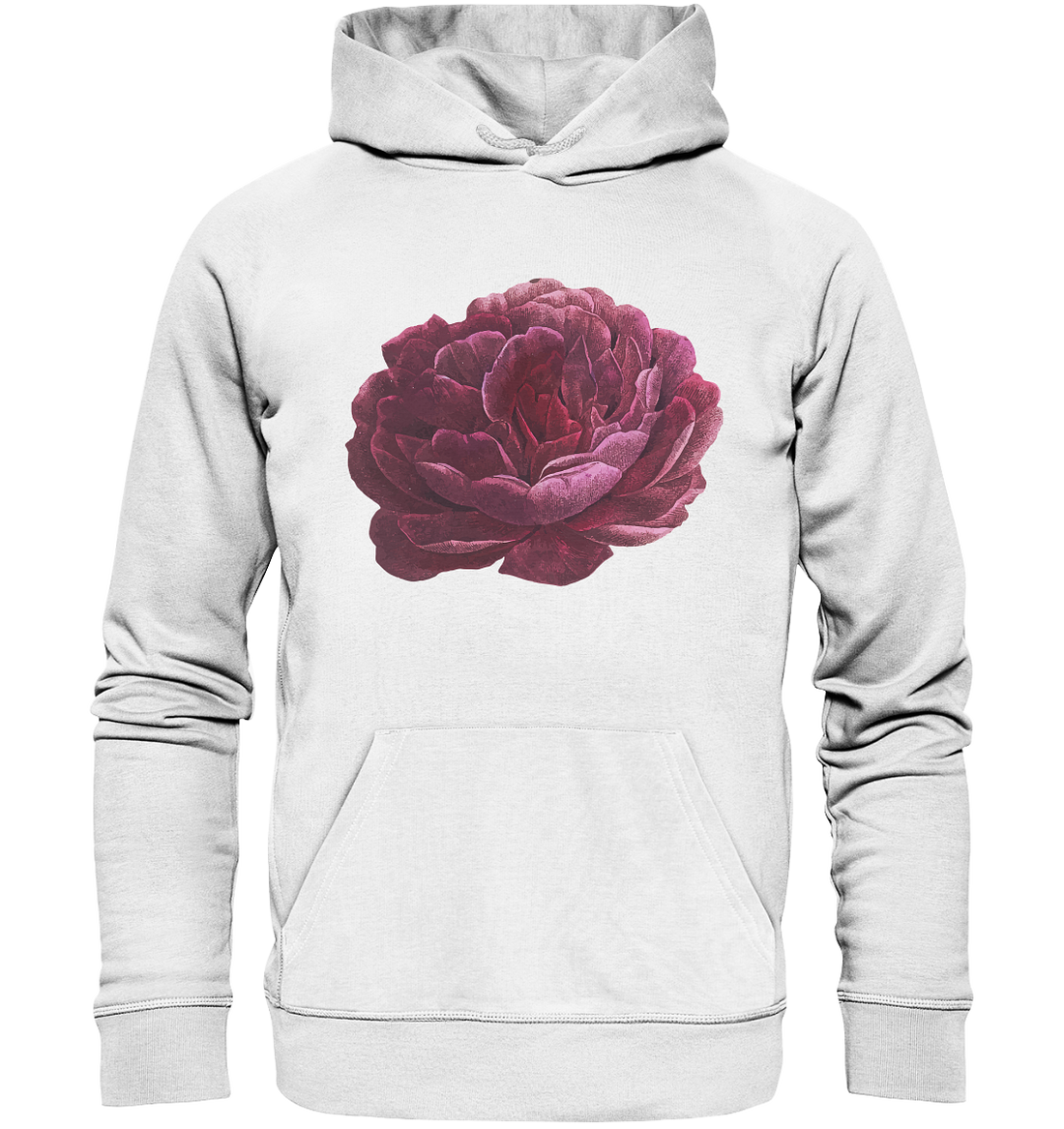 One Pink Flower - Organic Hoodie