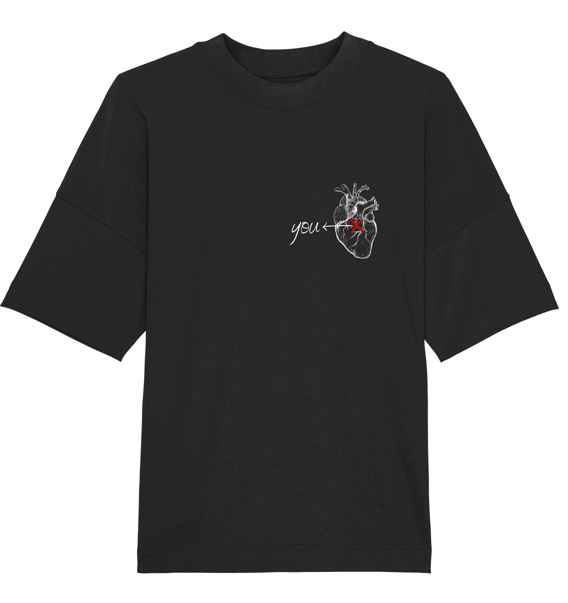 You - Heart - Oversized Unisex T-Shirt