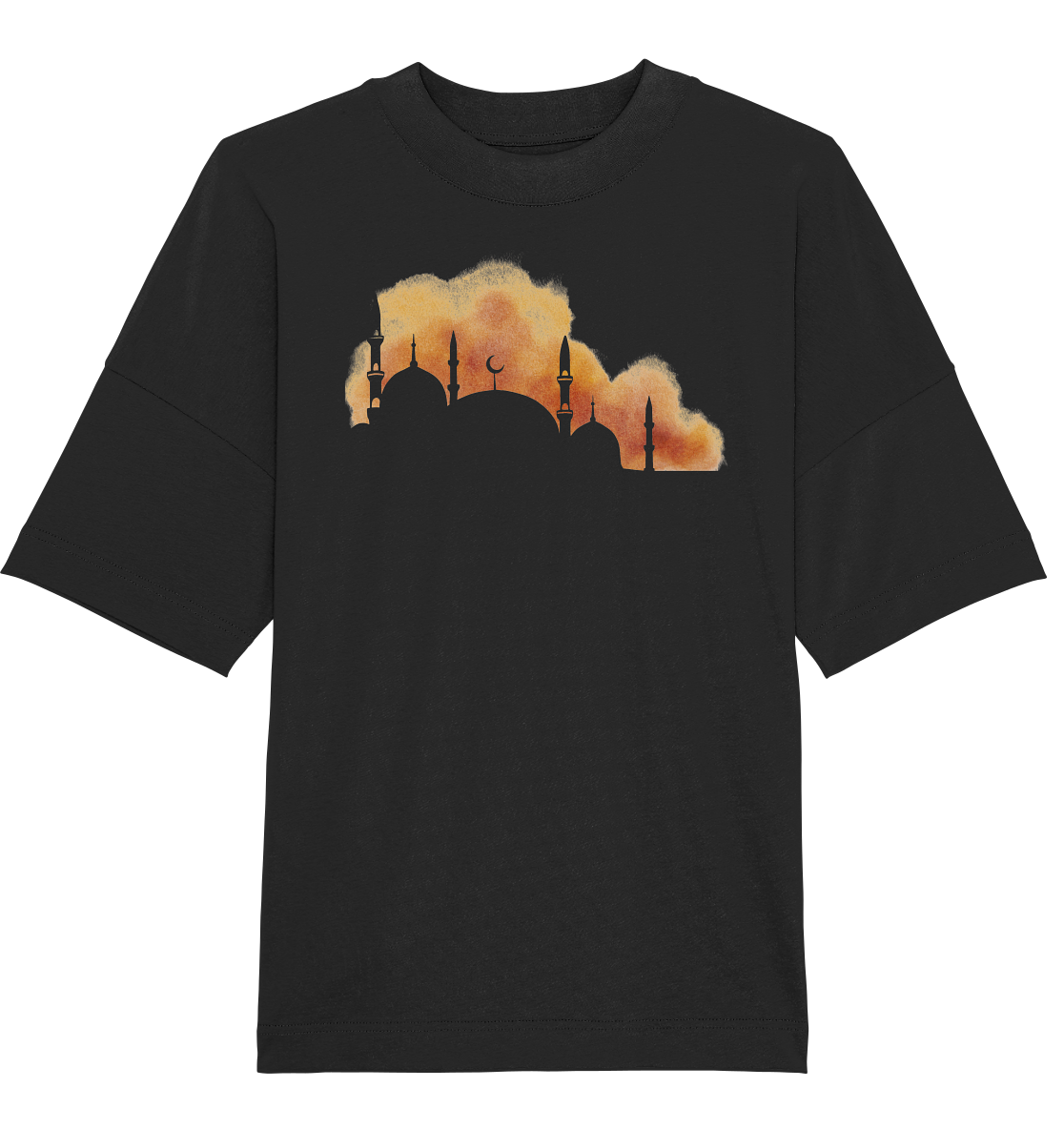 Watercolor Mosque - Oversized Unisex T-Shirt