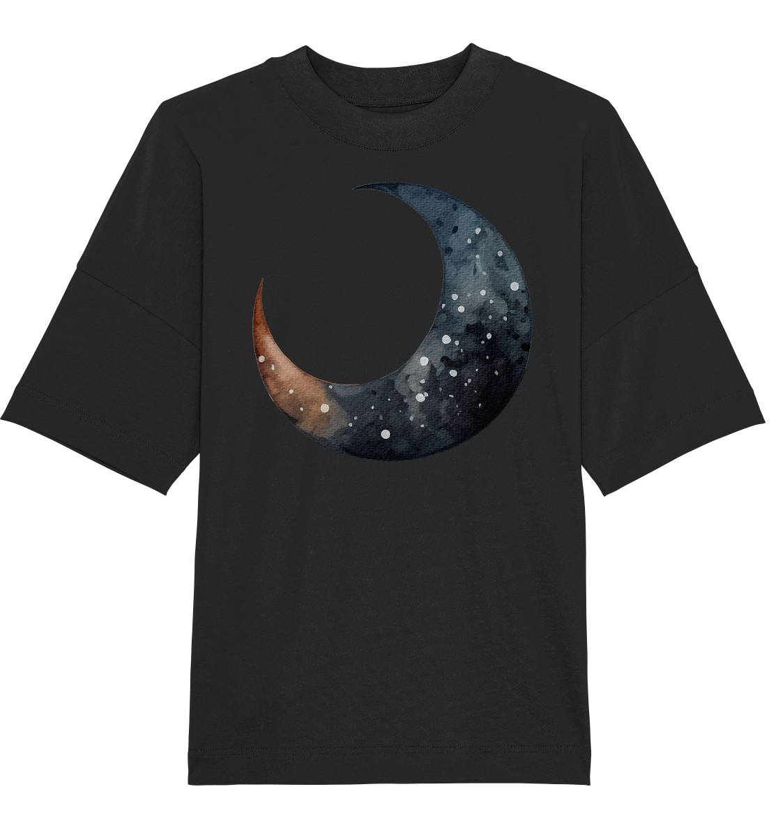 Watercolor Islamic Moon - Oversized Unisex T-Shirt