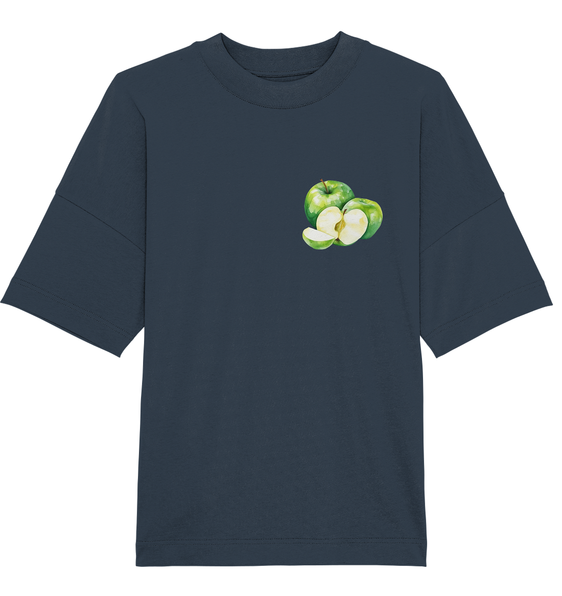 Green Apple Watercolor - Oversized Unisex T-Shirt