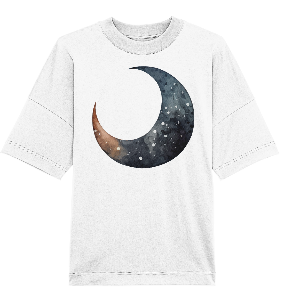 Watercolor Islamic Moon - Oversized Unisex T-Shirt