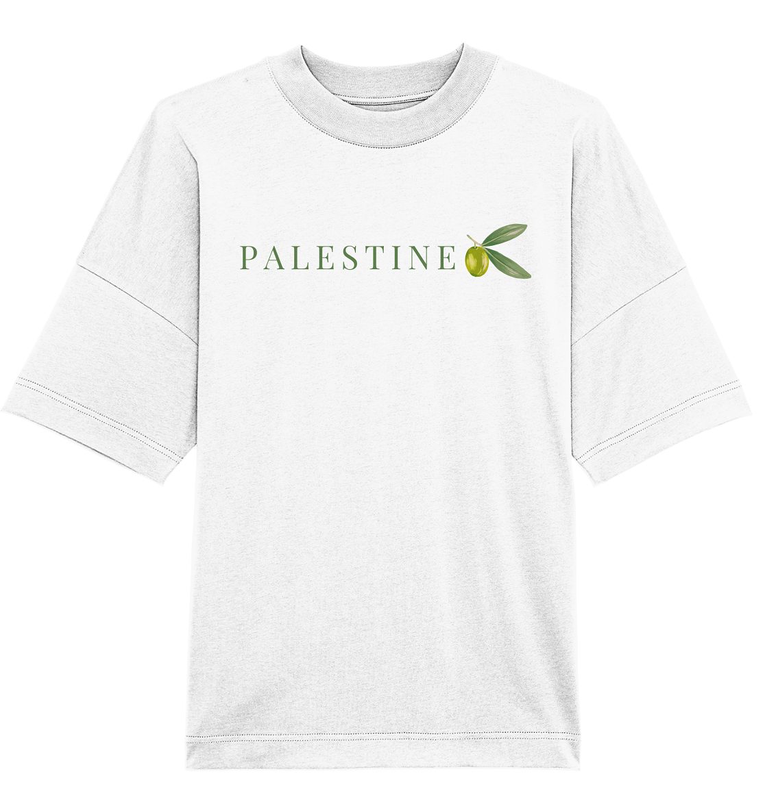 Palestine Olive - Organic Oversize Shirt