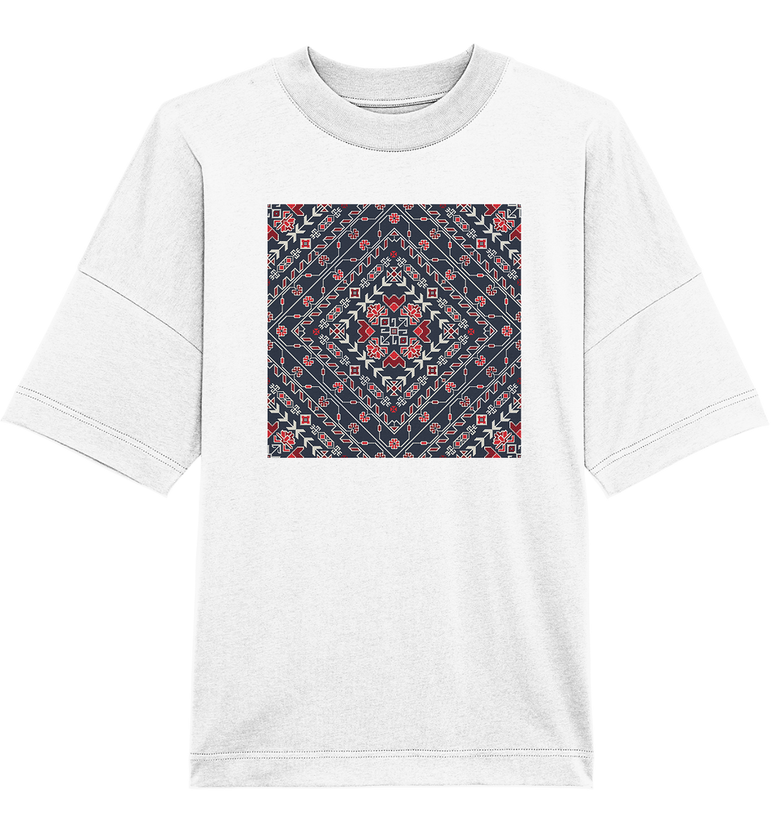 Georgian Embroidery - Oversized Unisex T-Shirt
