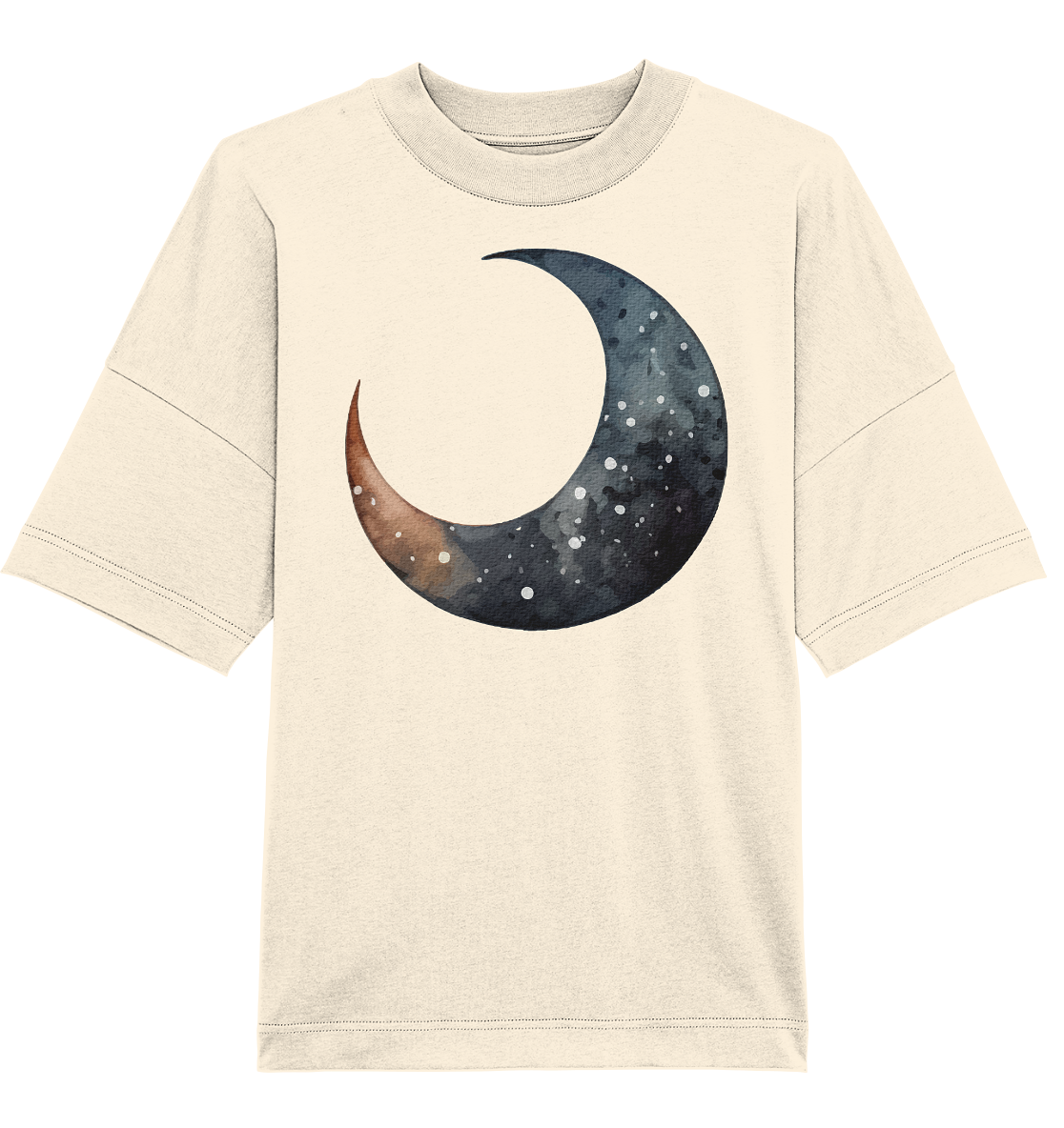 Watercolor Islamic Moon - Oversized Unisex T-Shirt