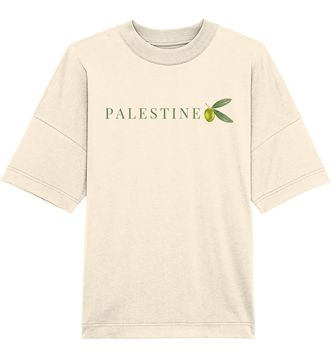 Palestine Olive - Organic Oversize Shirt