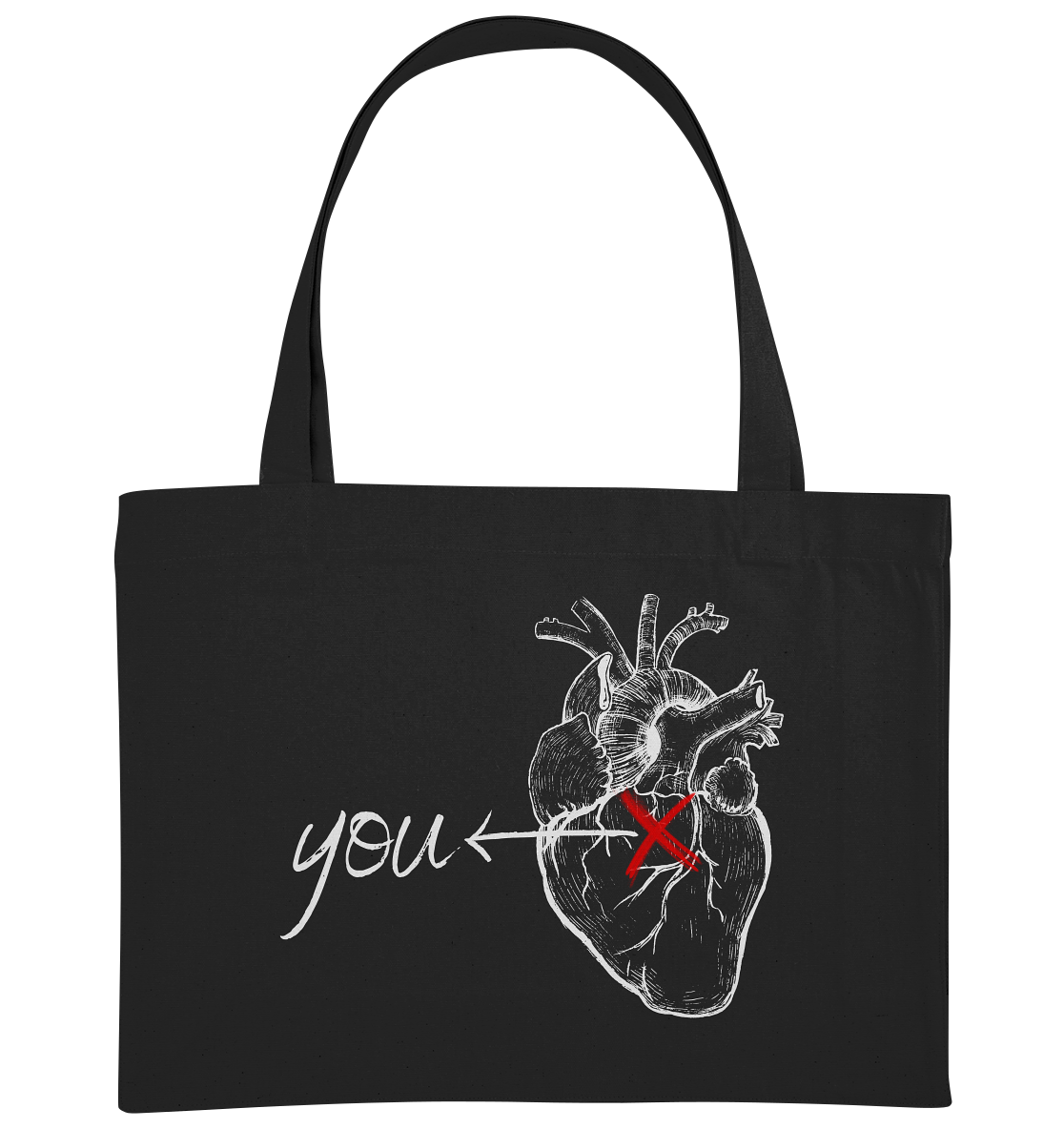 You - Heart - Organic Shopping-Bag