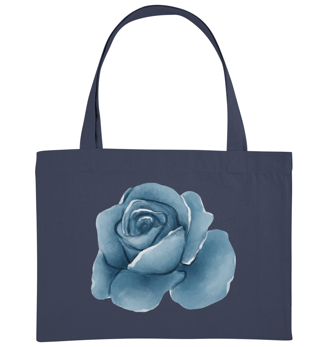Watercolor Flower blue - Organic Shopping-Bag