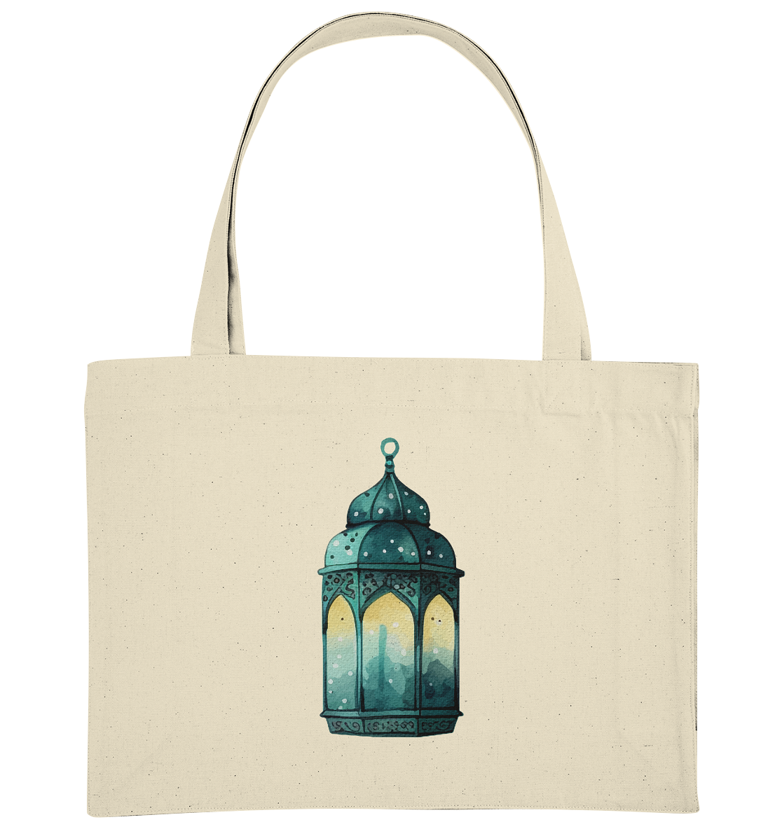 Ramadan Lantern Green - Organic Shopping-Bag