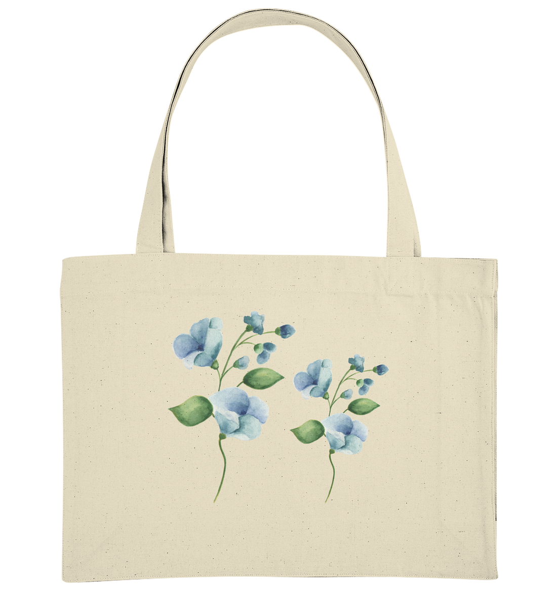 Blue Flowers - Organic Shopping-Bag