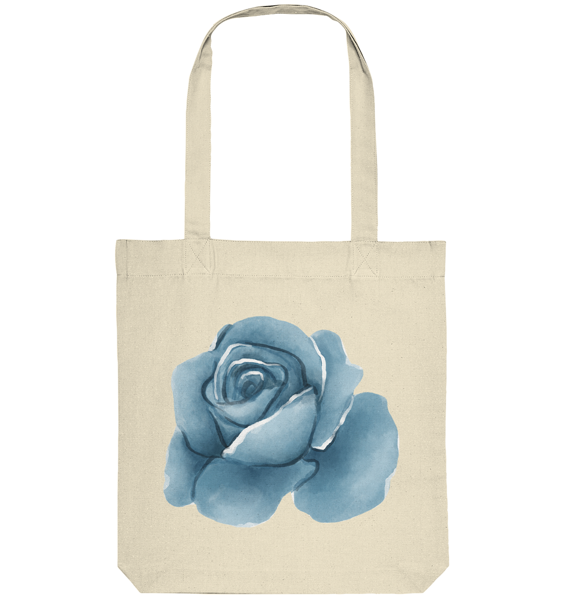 Watercolor Flower blue - Organic Tote-Bag
