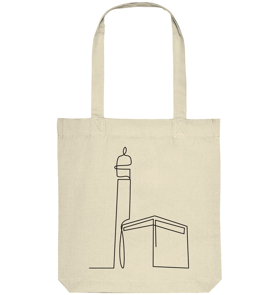 Minaret and Mecca Structure - Organic Tote-Bag