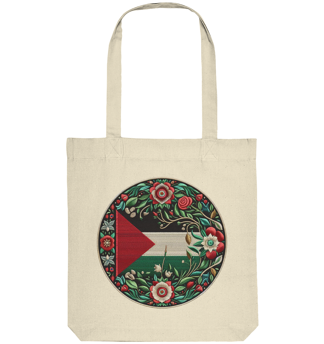 Palestine Floral Flag - Organic Tote-Bag