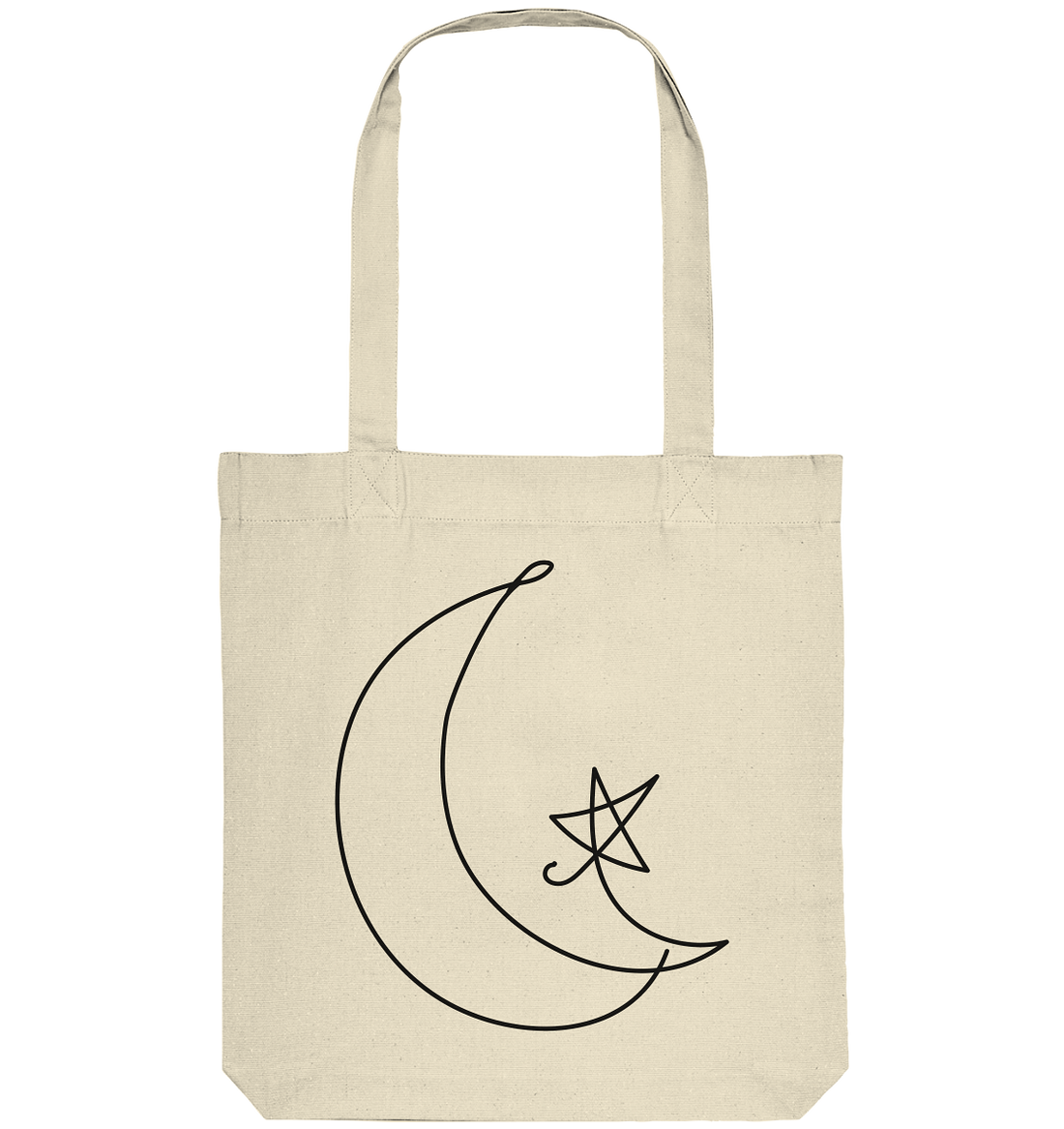 Moon and Star - Organic Tote-Bag