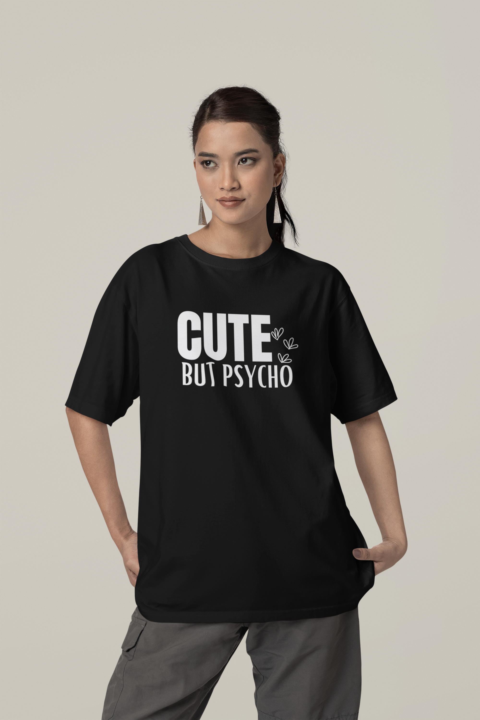 Cute but Psycho - Oversized Unisex T-Shirt