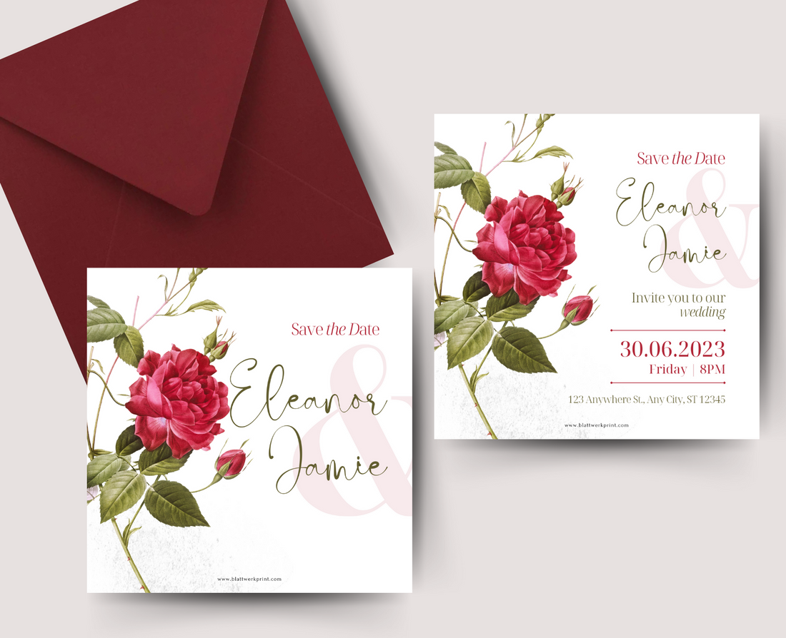 Red and White Floral