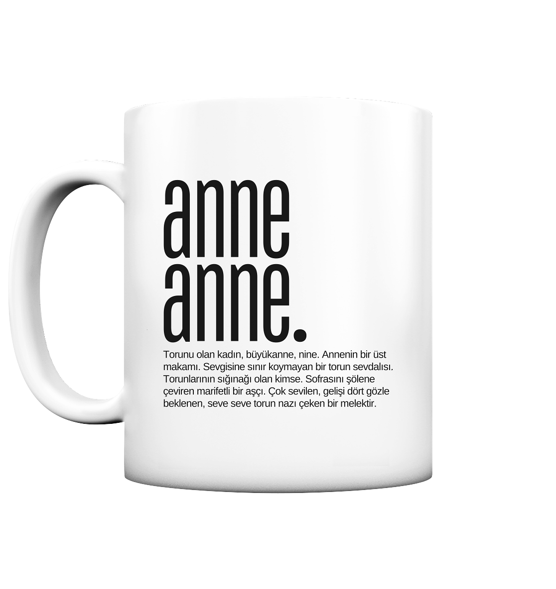 anne anne. - Tasse matt