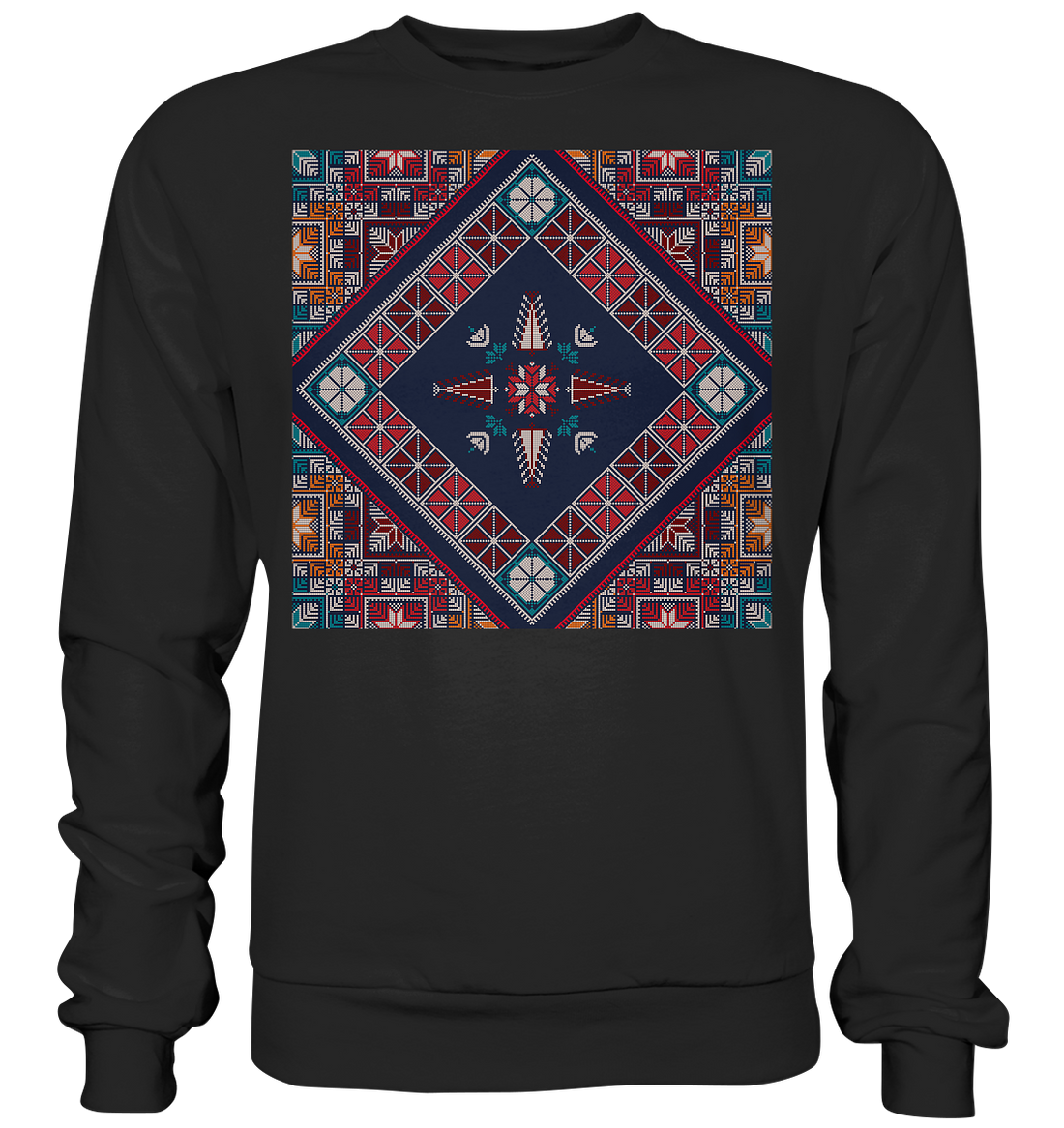 Blue Pattern - Basic Sweatshirt