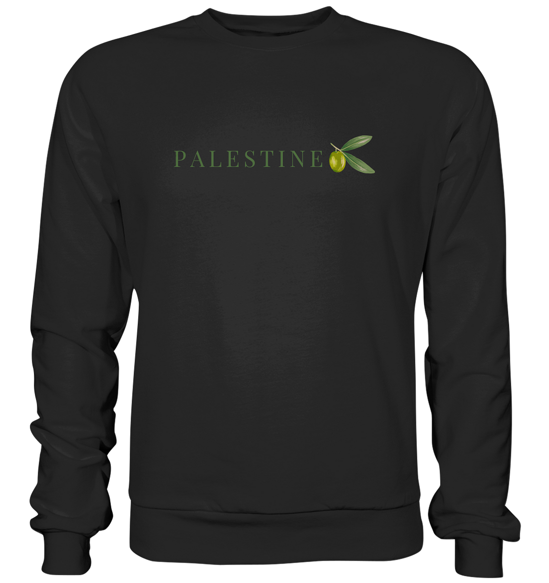 Palestine Olive - Basic Sweatshirt