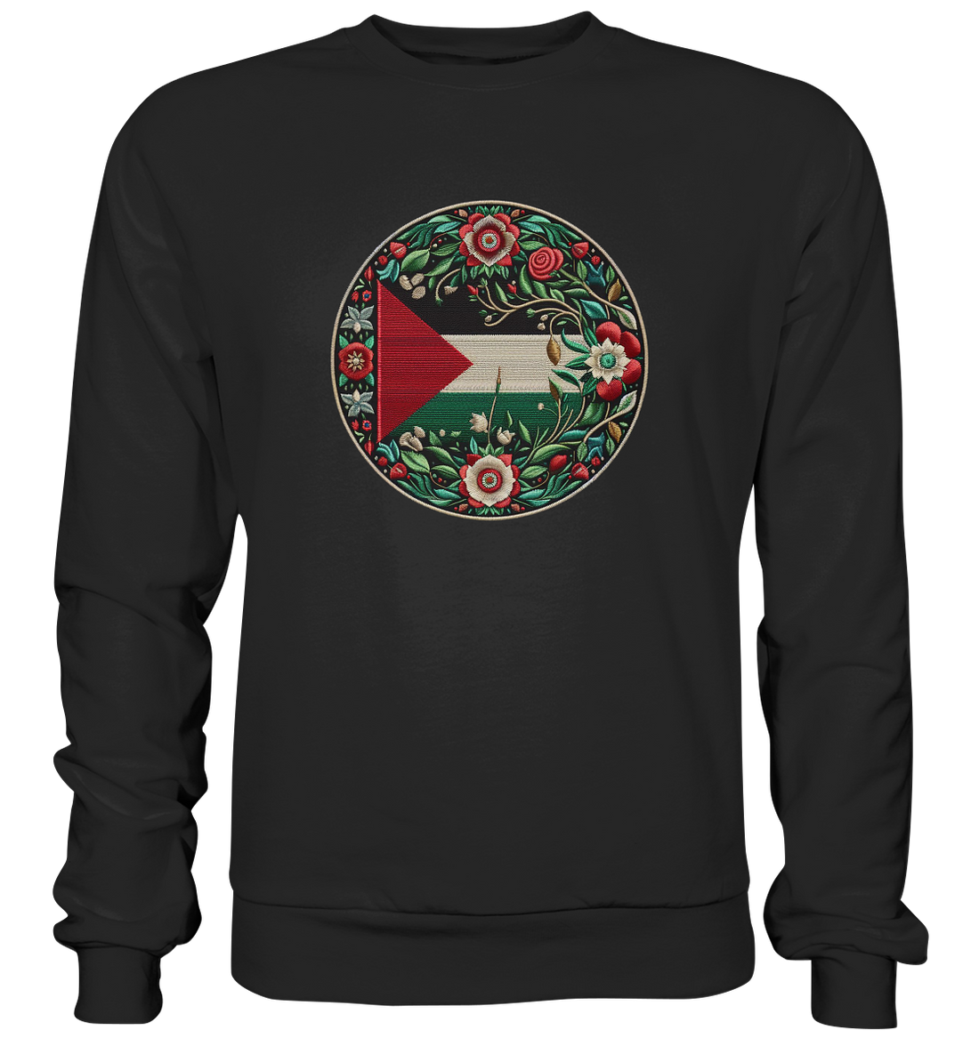 Palestine Floral Flag - Basic Sweatshirt