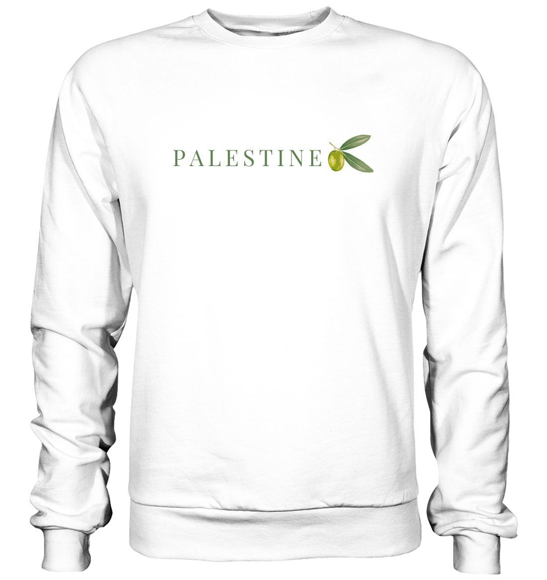 Palestine Olive - Basic Sweatshirt