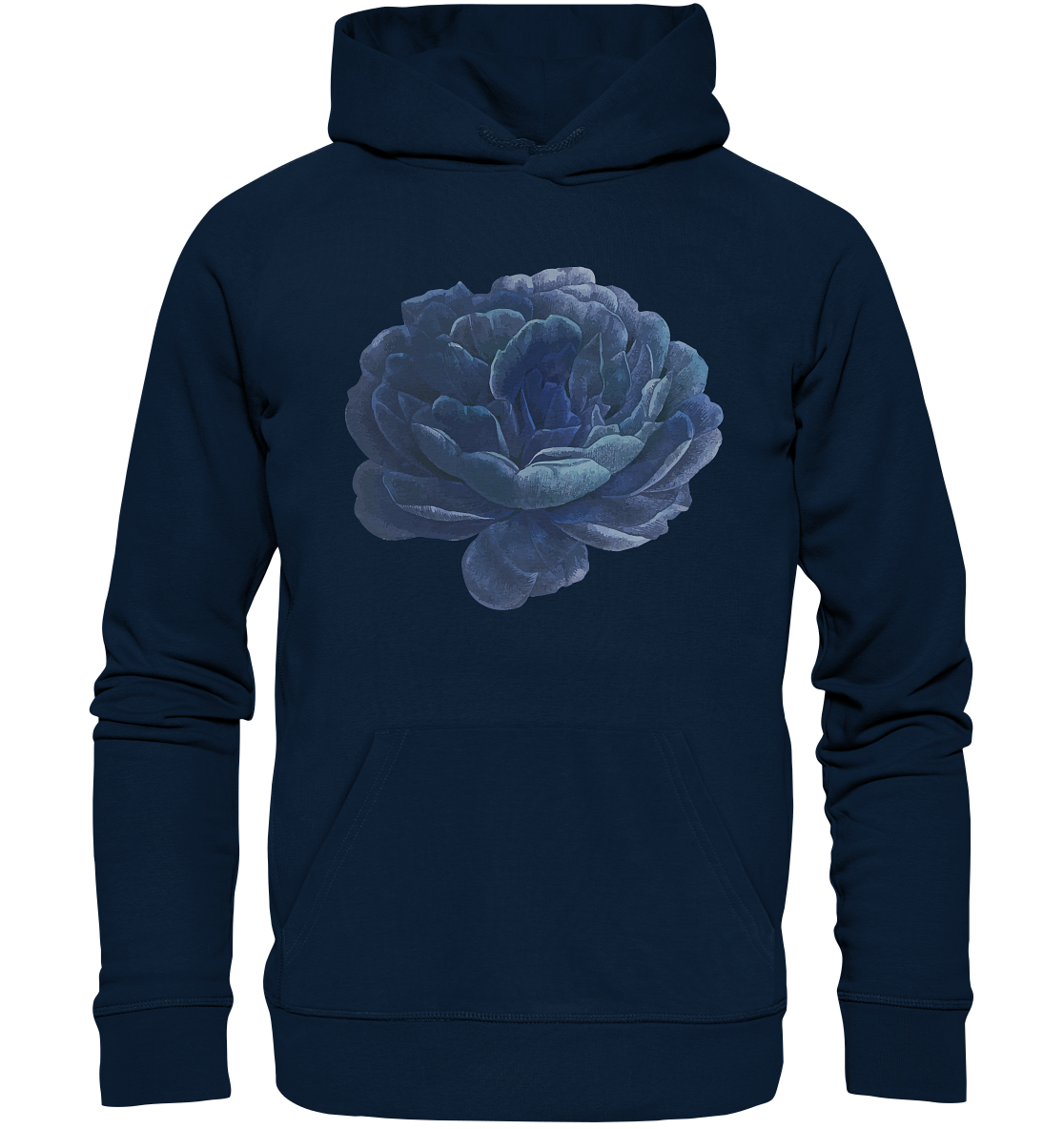 Blue Flower - Organic Hoodie