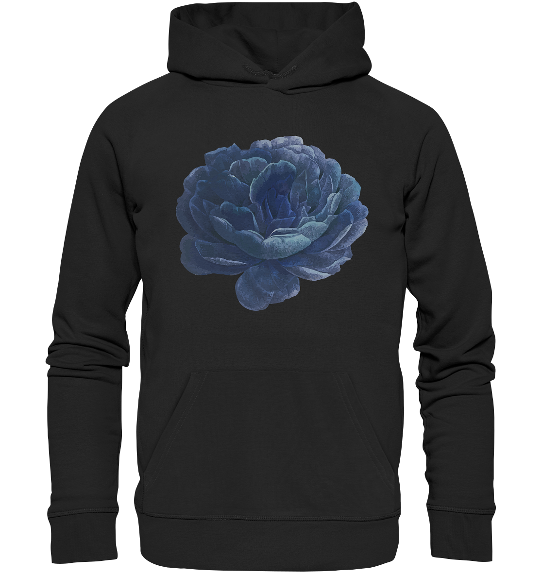 Blue Flower - Organic Hoodie