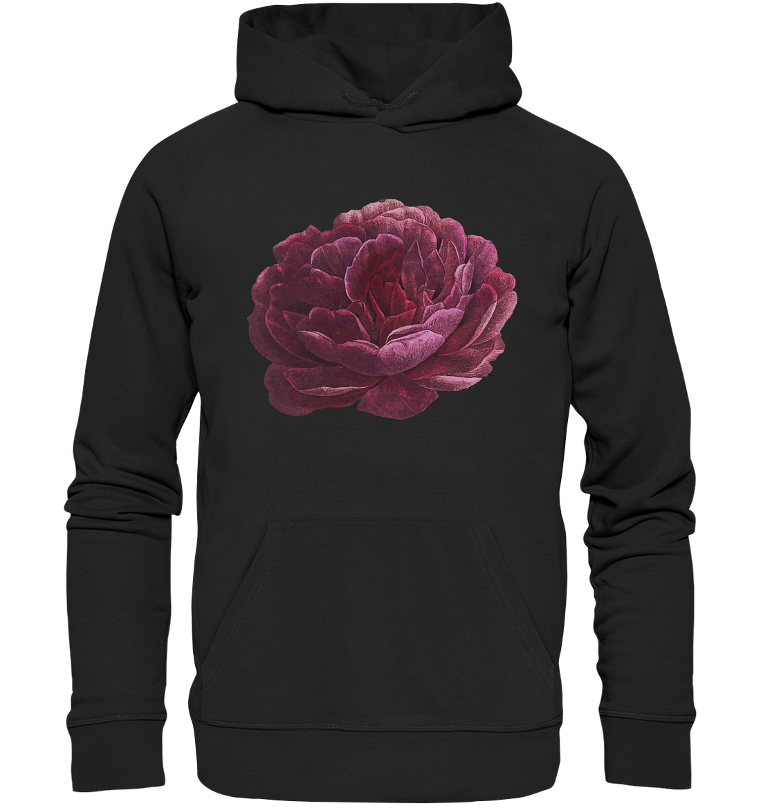 One Pink Flower - Organic Hoodie