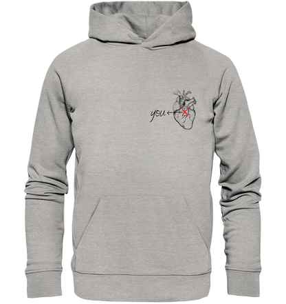 You - Heart - Organic Hoodie