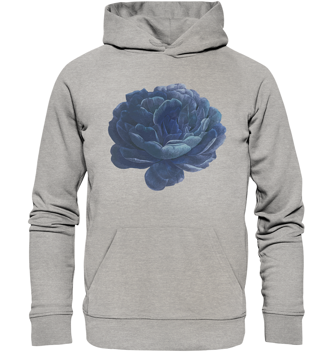 Blue Flower - Organic Hoodie