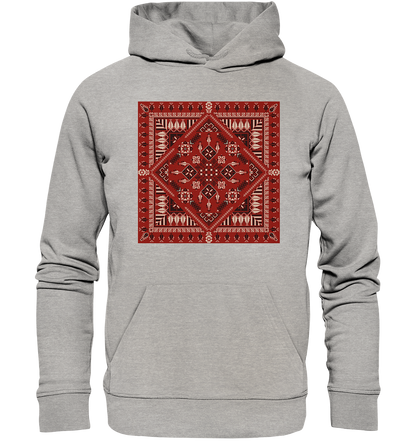 Red Pattern - Organic Hoodie