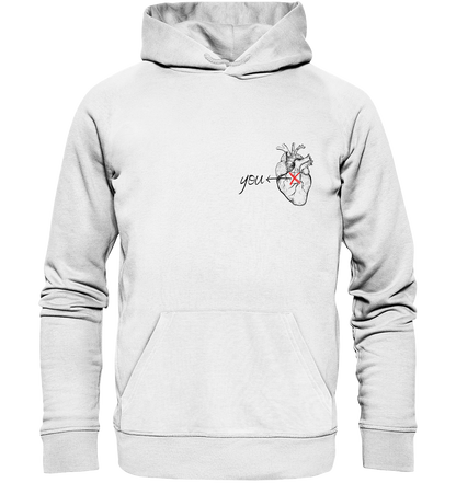 You - Heart - Organic Hoodie