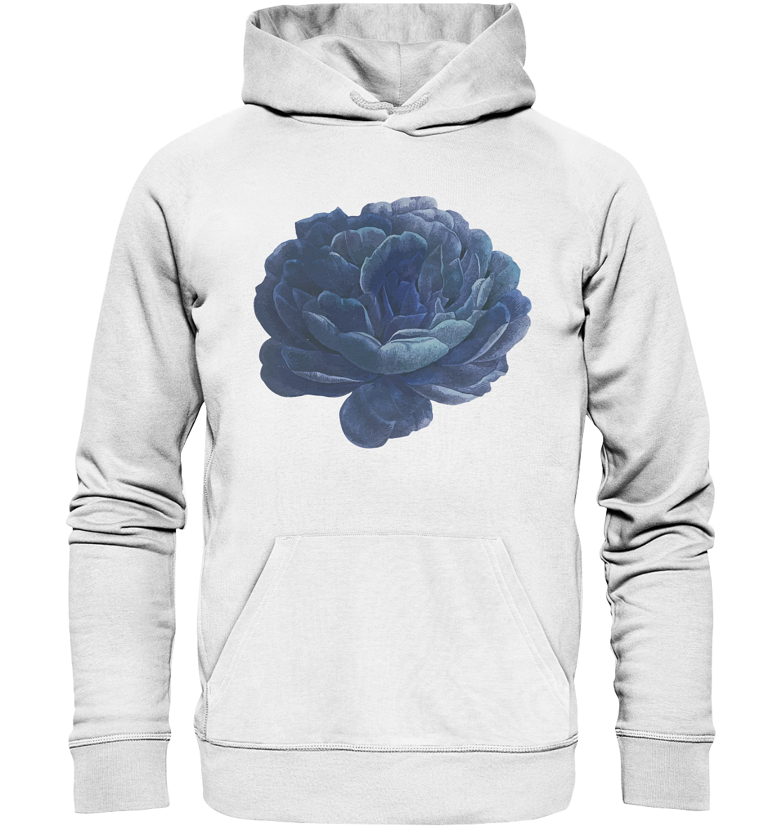 Blue Flower - Organic Hoodie