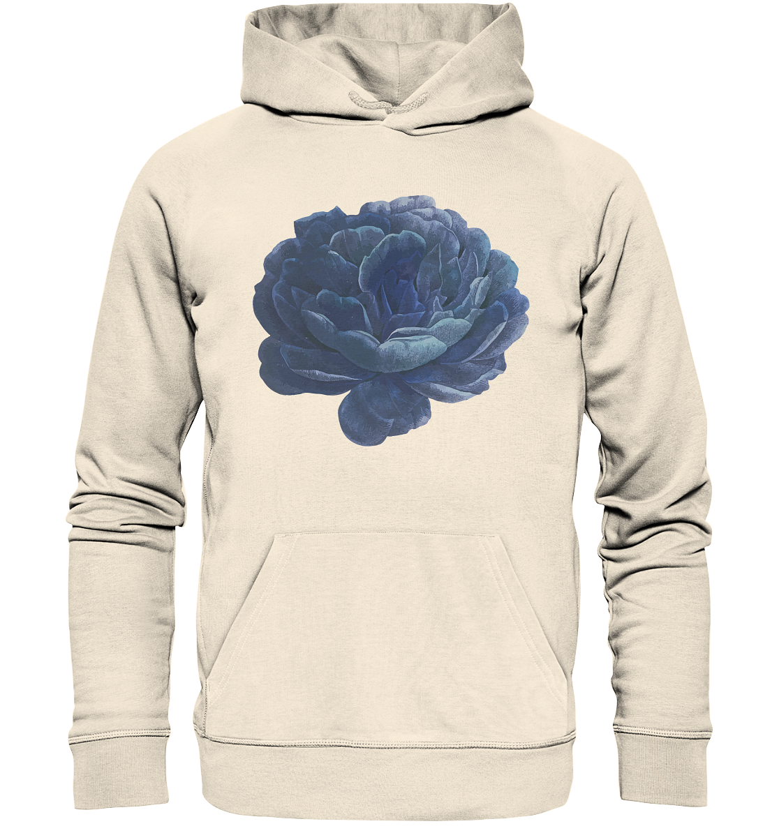 Blue Flower - Organic Hoodie