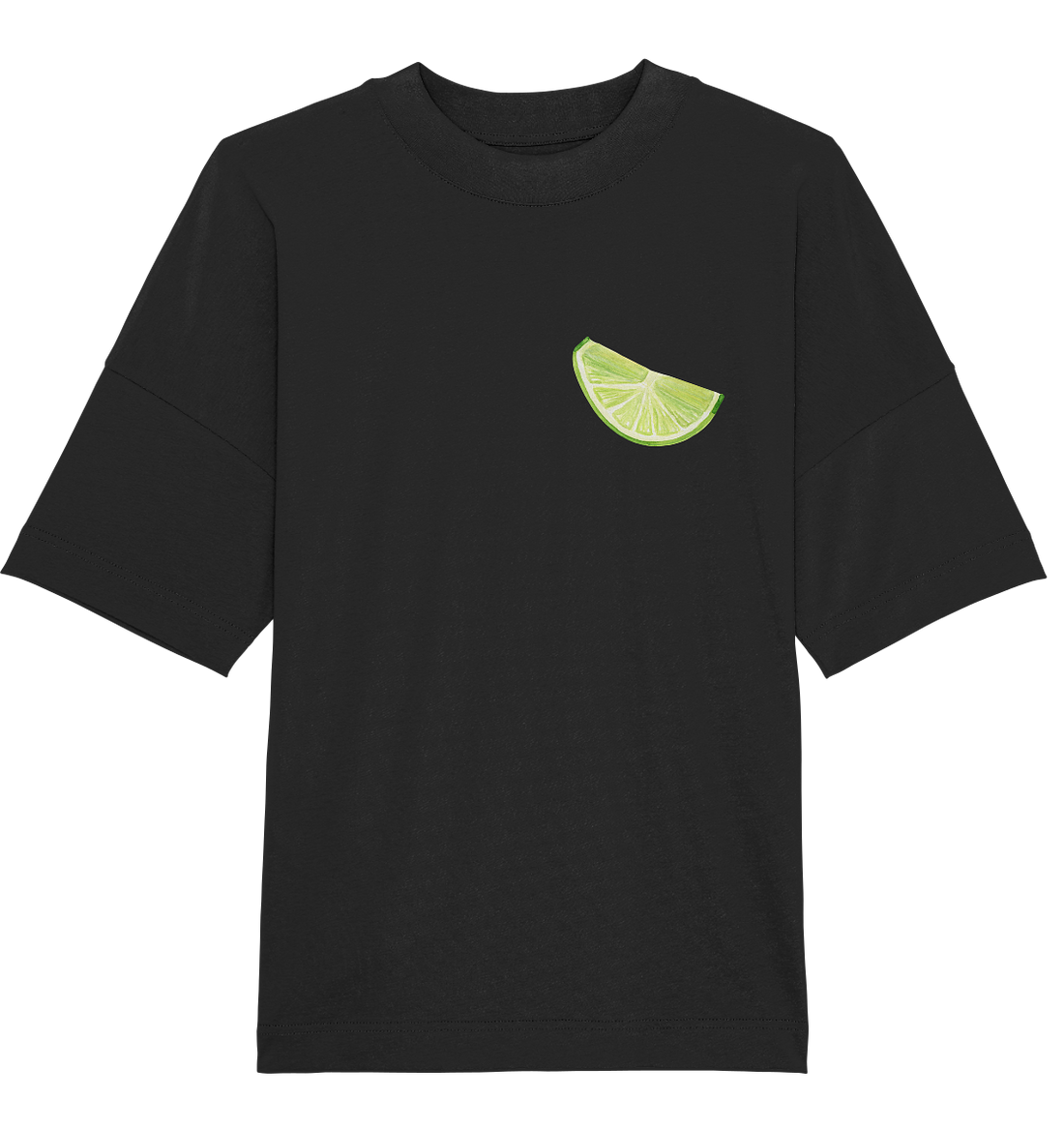 lime slice Watercolor - Oversized Unisex T-Shirt