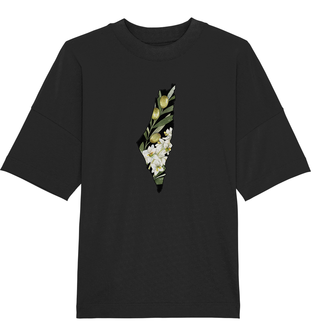 Palestine Olive flag - Organic Oversize Shirt