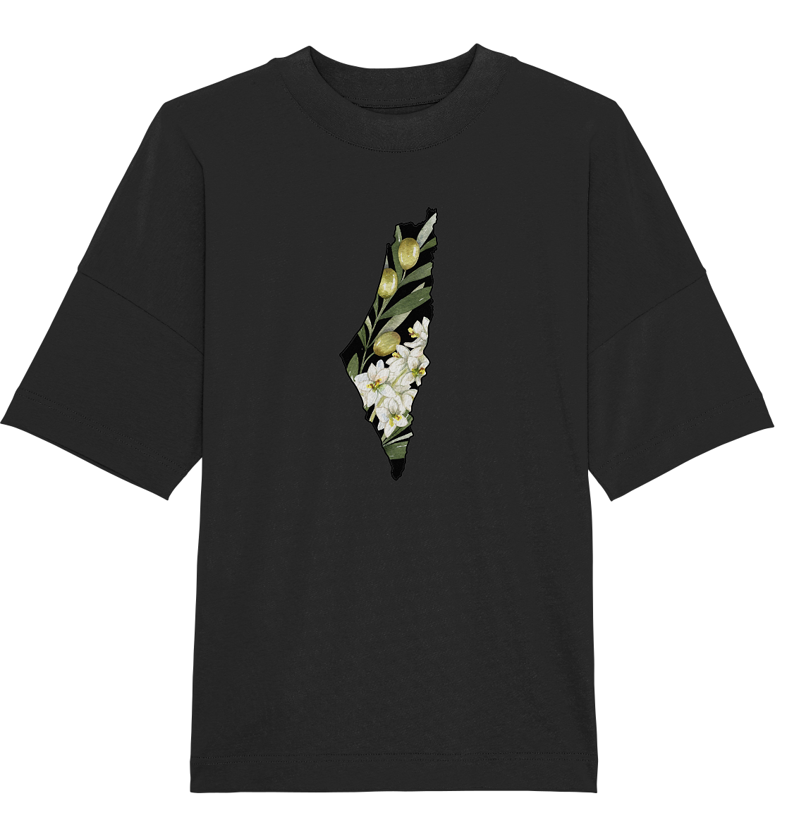 Palestine Olive flag - Organic Oversize Shirt