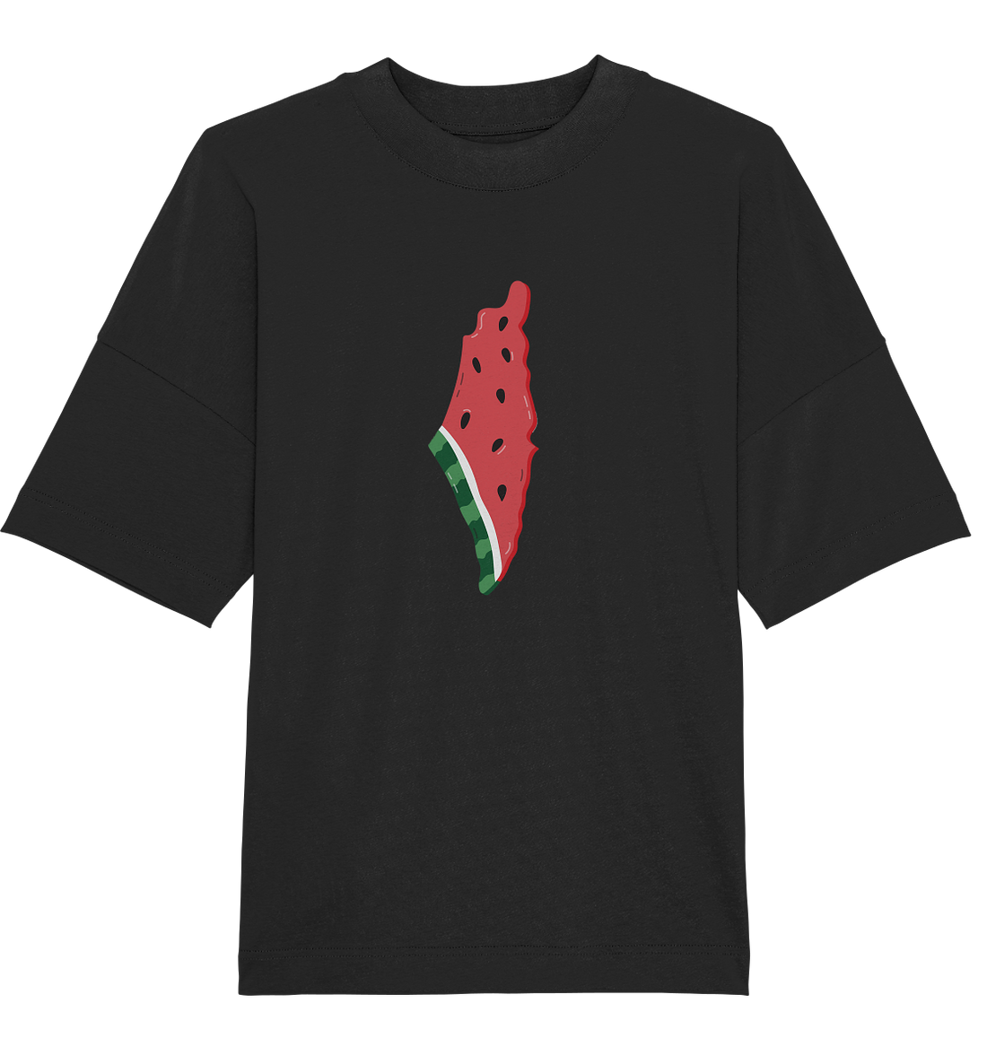Palestine watermelon flag - Organic Oversize Shirt