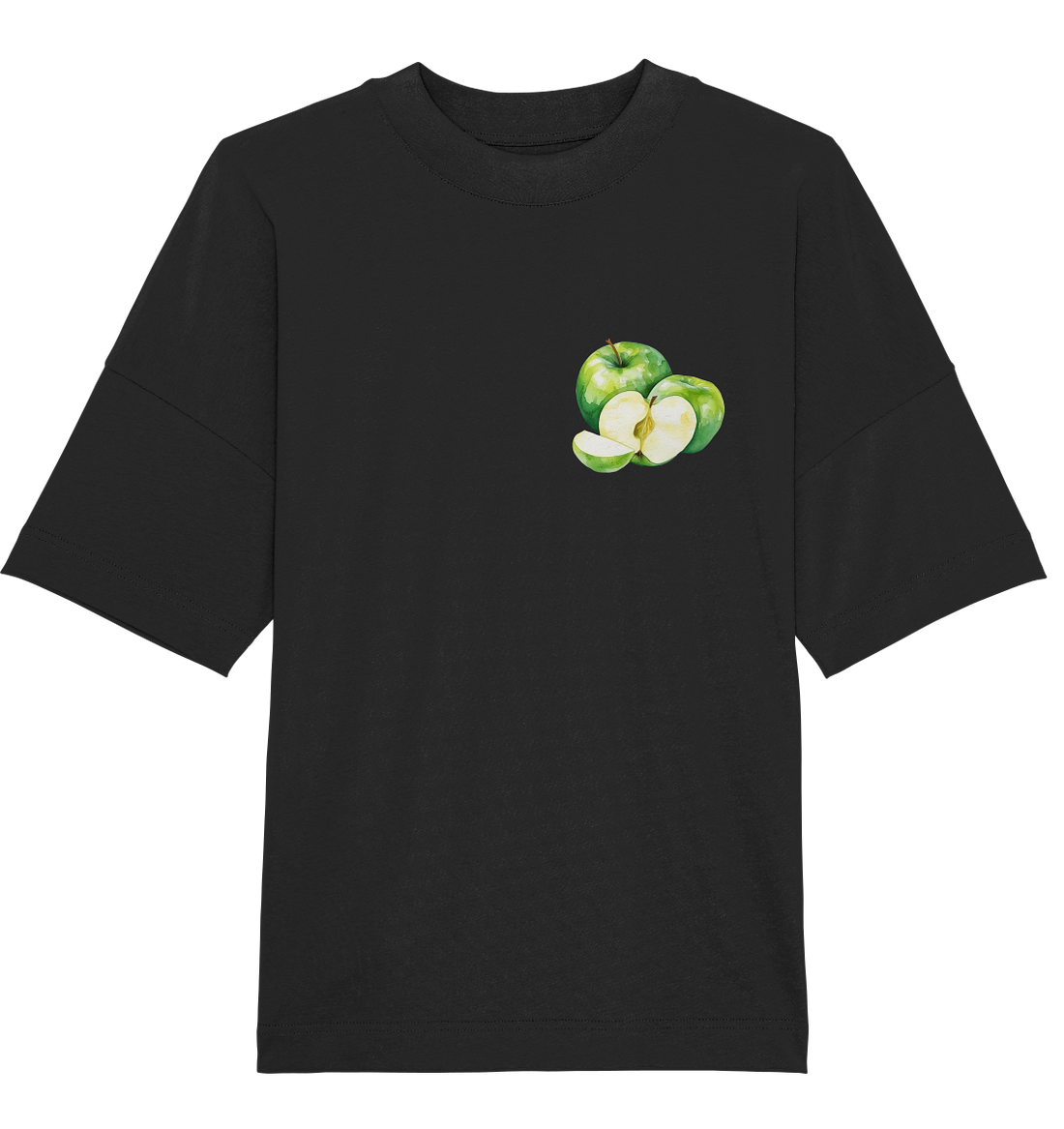 Green Apple Watercolor - Oversized Unisex T-Shirt