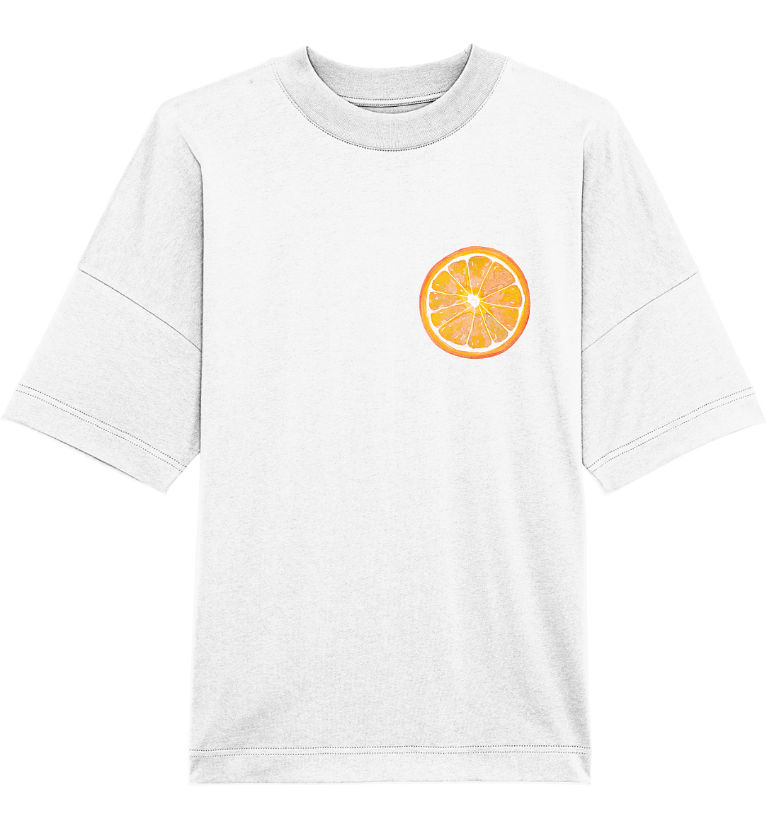 Orange Slice Watercolor - Oversized Unisex T-Shirt