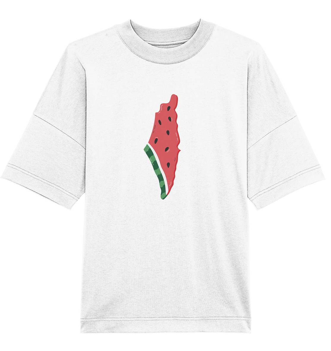 Palestine watermelon flag - Organic Oversize Shirt