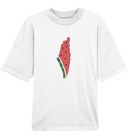 Palestine watermelon flag - Organic Oversize Shirt